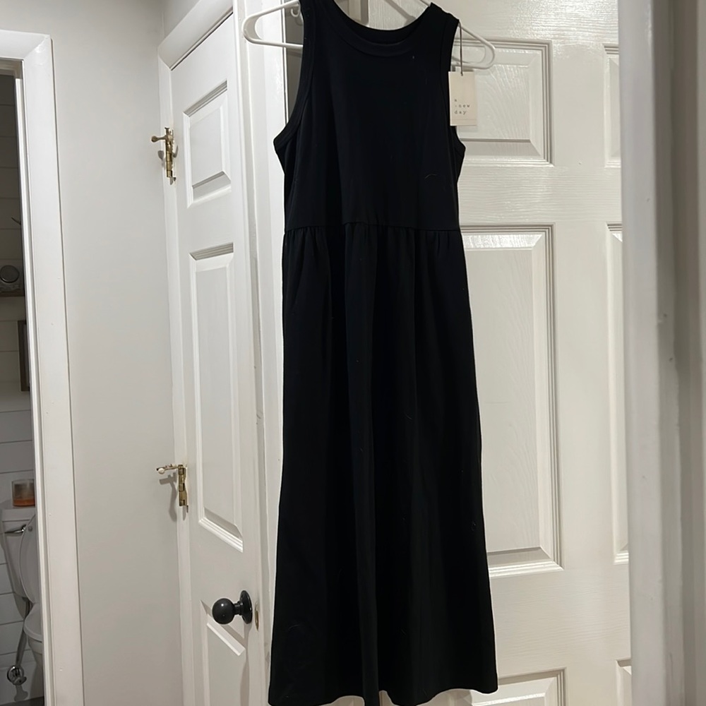 A New Day Black Tunic sundress midi (xs)